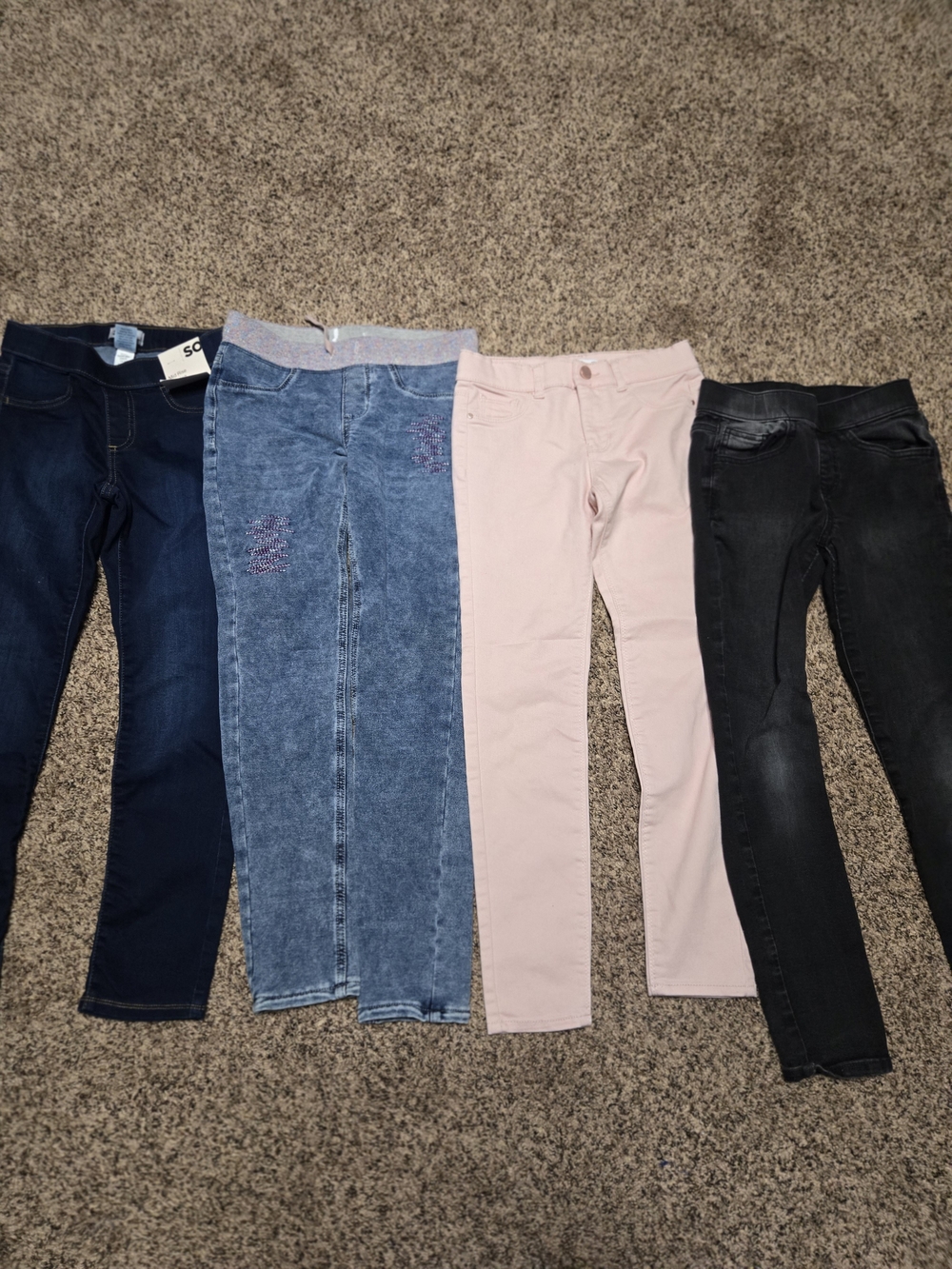 *Size 10/12* Bundle of 4* Girls Variety Color Pants*